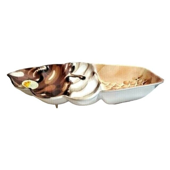 Ice Cream Cone Serving Tray Melamine Bowl Kitchen Dinnerware Party 18 x 11-inch - Picture 2 of 2